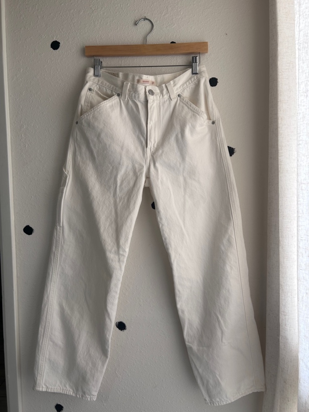 Levi’s Dad Utility Cream Workwear Painter Jeans - Straight Leg 27